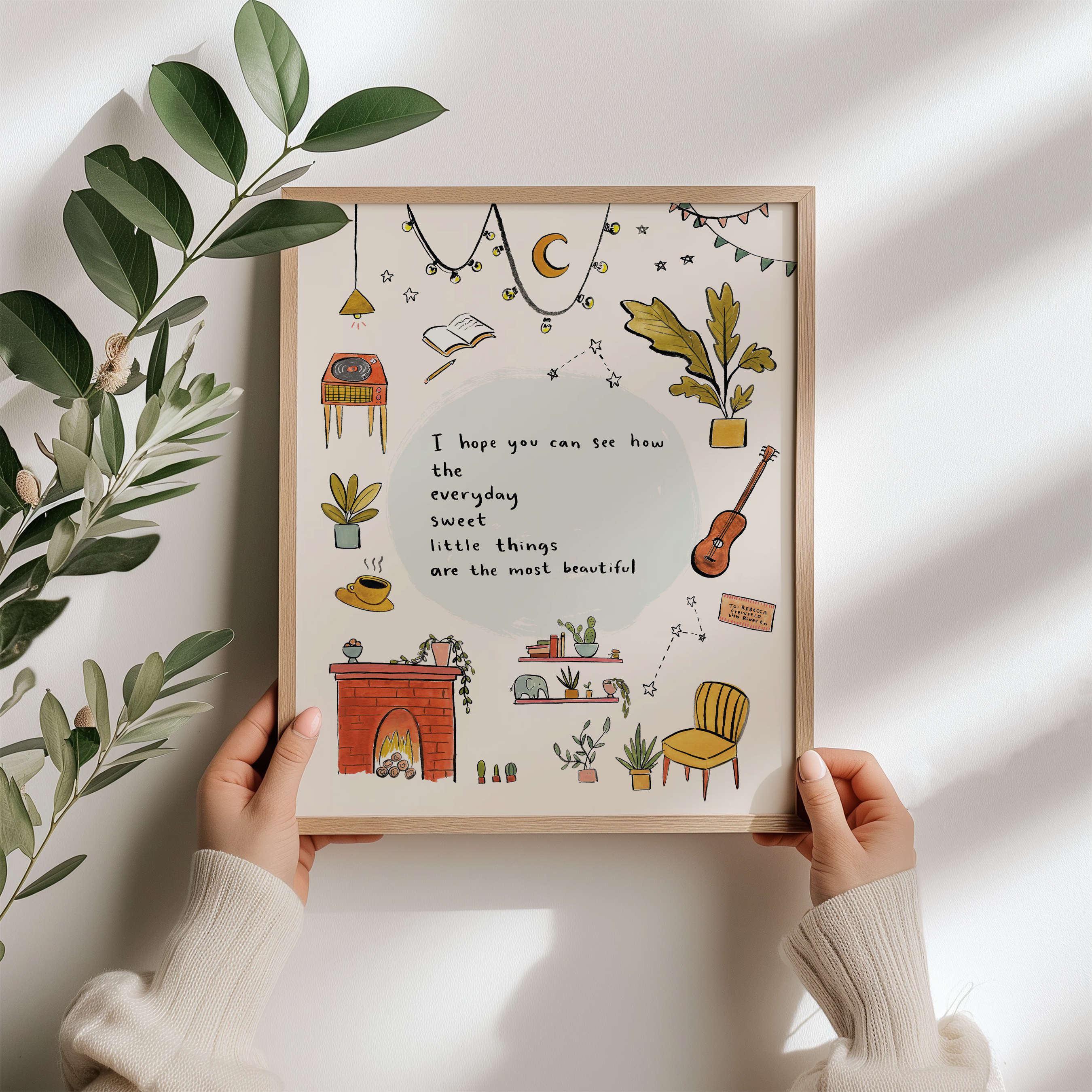 Abbie Ren Illustration – Engroshandel Kunsttryk – Jeg håber du kan se kunst Print 8x101