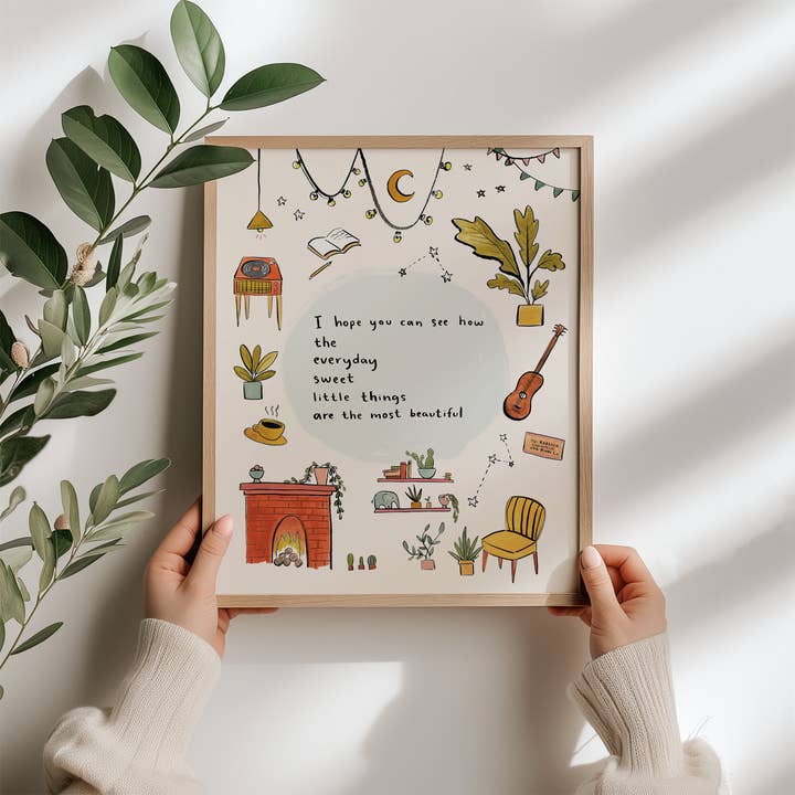 Abbie Ren Illustration - Wholesale Art Print - I Hope You Can See Art Print 8x101