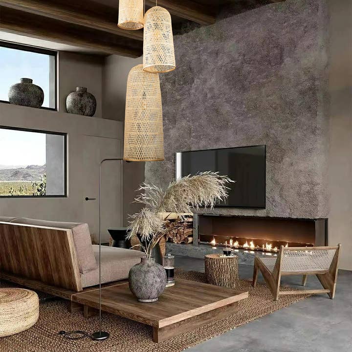 ELE Light & Decor - Wholesale Chandelier/Hanging Light - Three Lights Rattan Pendant Light5