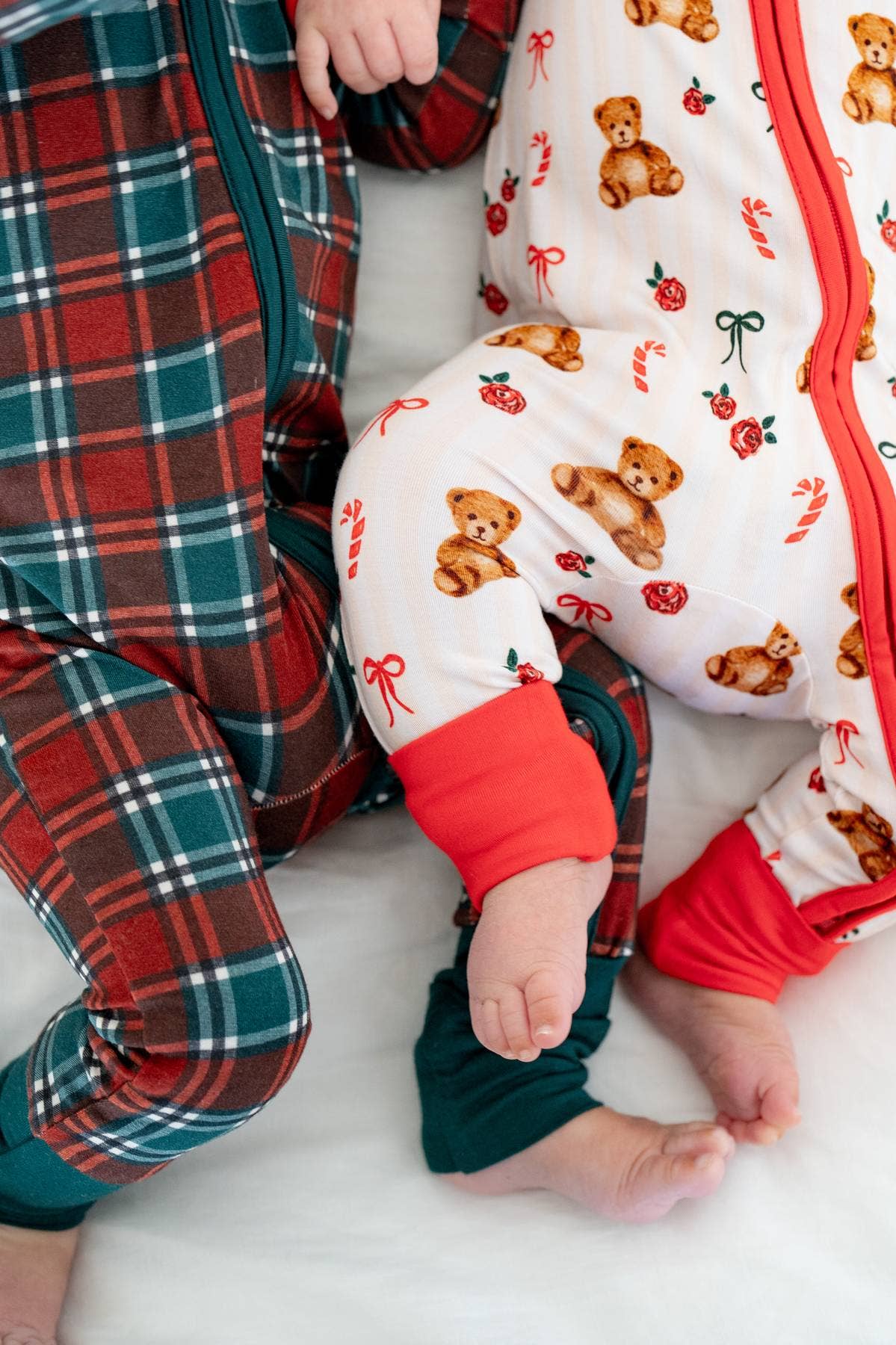Boosh Baby - Wholesale Sleepsuit - Baby - Teddy Bear Christmas Collection 🎄🧸✨| Zippy Convertible PJ2