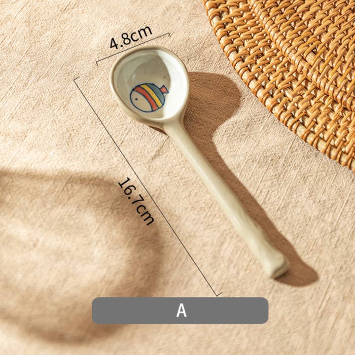Homerely - Wholesale Kitchen Spoon - Japanese Ceramic Soup Spoon