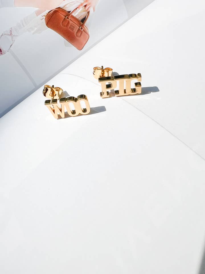 Woo Pig Stud for wholesale by Hello Edie