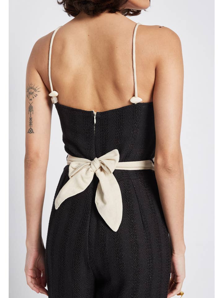 Be Sunset – wholesale Jumpsuit - Dam – Soleil Mai svart jumpsuit8