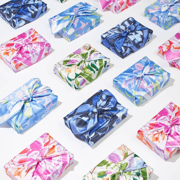 Wrappr - Wholesale Flat Wrap - Furoshiki Gift Wrap by Danni Ha | 18", Recycled Polyester2