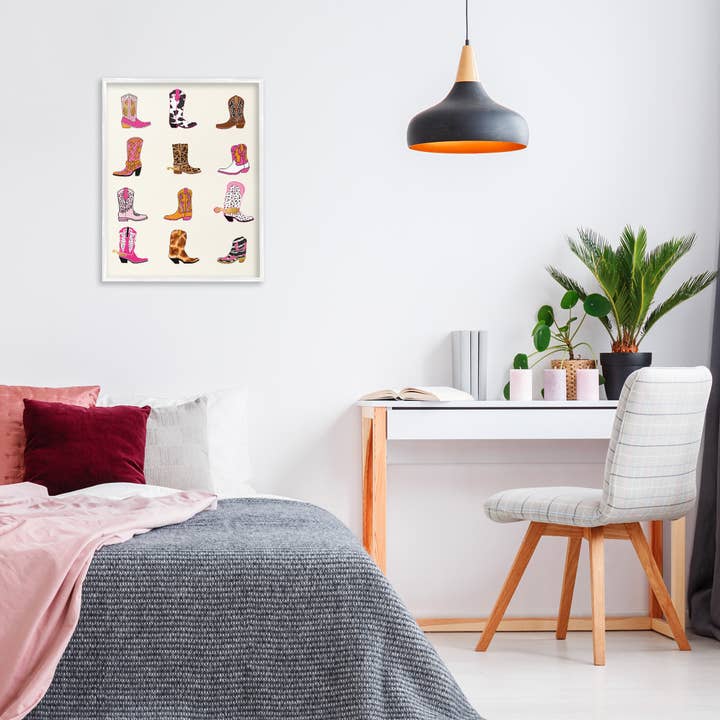 Stupell Industries - Wholesale Wall Sign - Bright Cowboy Boots & Spurs - Framed Wall Art6