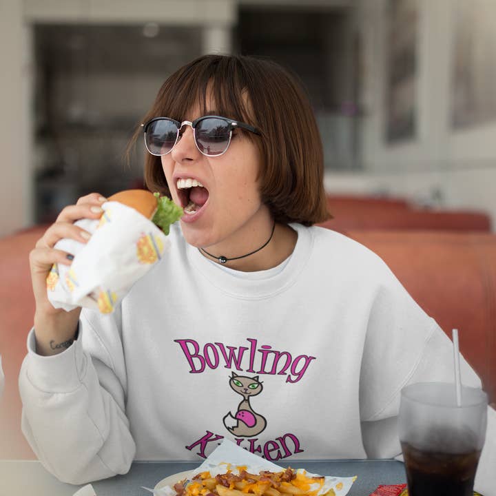Bowling Kitten Unisex Crewneck for wholesale by inspire