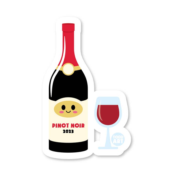 Wine Bottle Sticker for wholesale by Boo Boo Buddies