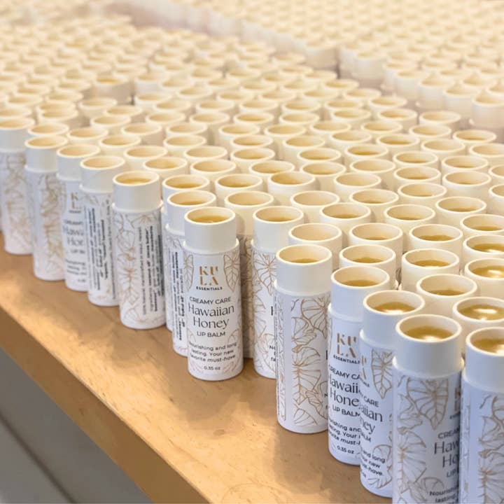 Kula Essentials - Wholesale Lip Balm - Hawaiian Honey Lip Balm - Creamy Locally Sourced Eco3