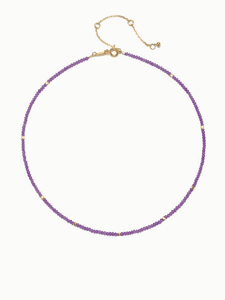 Sivalya ametyst perler halskæde for engroshandel hos Sivalya