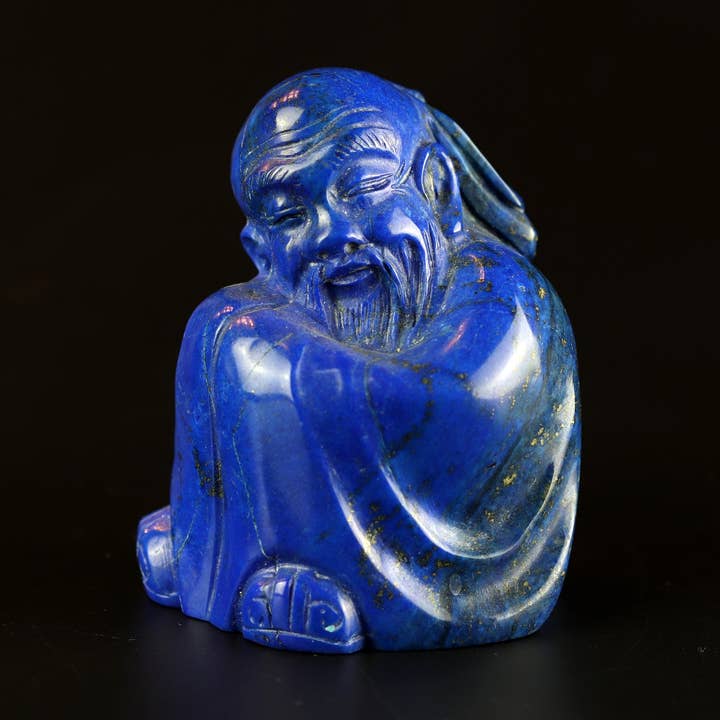 Lapislazuli Statuen Wise Man Figuren IV für den Großhandel von Asian Ethnic Art