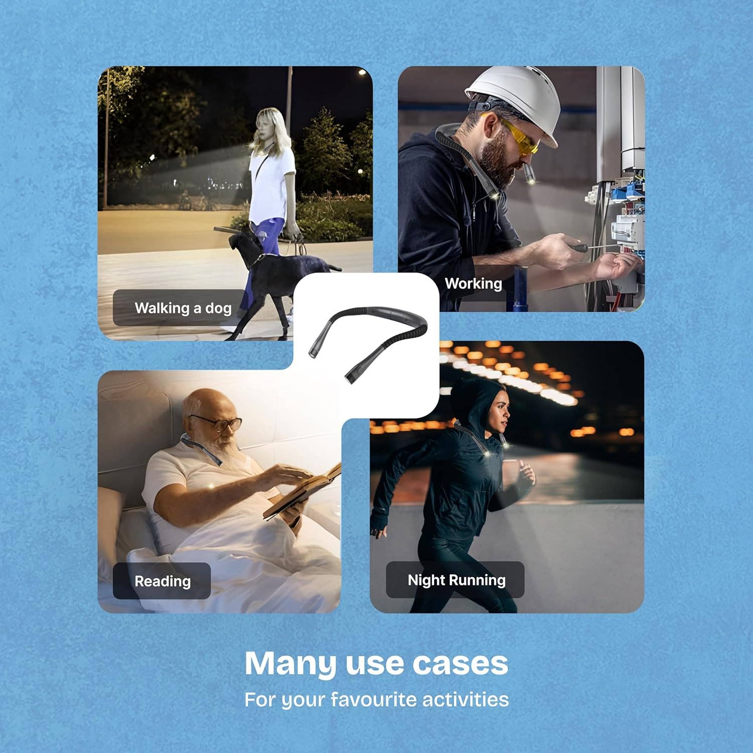 VIGOR – Engroshandel Boglys – Fleksible arme med genopladeligt USB Type-C og lang batterilevetid4