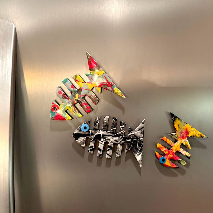 Cuccia Co. - Wholesale Magnet - Friends Fish Magnets, The Elements (earth, air, fire, water)6