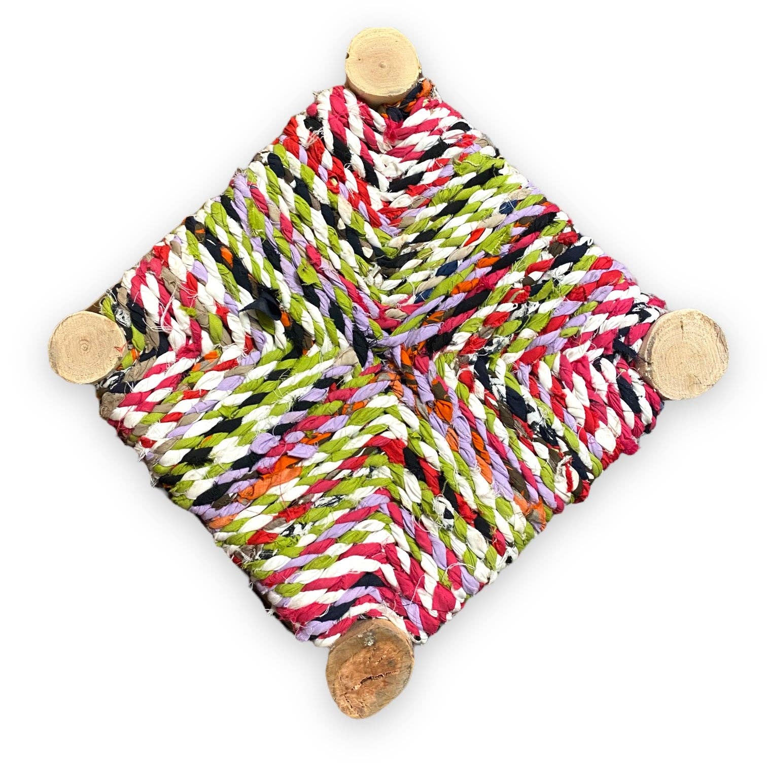 SOUK in the CITY - Wholesale Stool - Boucherouite Stools (set of 2)18