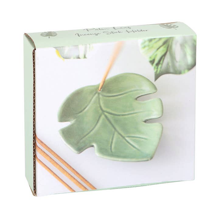 Something Different Wholesale - Wholesale Incense Holder - Palm Leaf Ceramic Incense Holder Plate