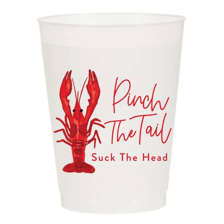 Aperte a Cauda Suco A Cabeça Lagostim Copos Foscos - Ferver por atacado de Sip Hip Hooray