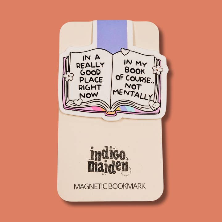 In a Really Good Place In My Book Magnetic Bookmark for wholesale by Indigo Maiden