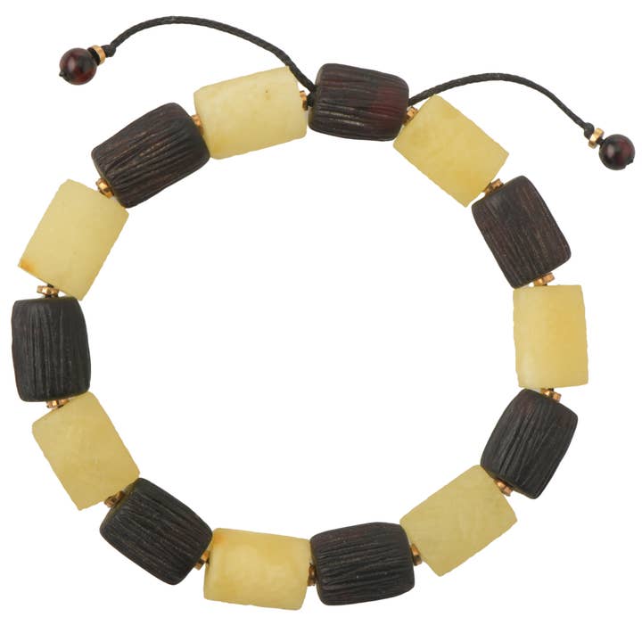 Pulseira de Âmbar Báltico Cereja & Leitoso para Adulto por atacado de The Natural Amber