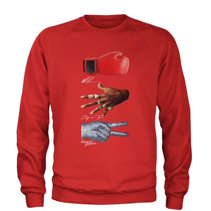 Expression Tees - Wholesale Graphic Sweatshirt - Unisex - Tyson Jordan Jackson Iconic Hands Adult Crewneck Sweatshirt7
