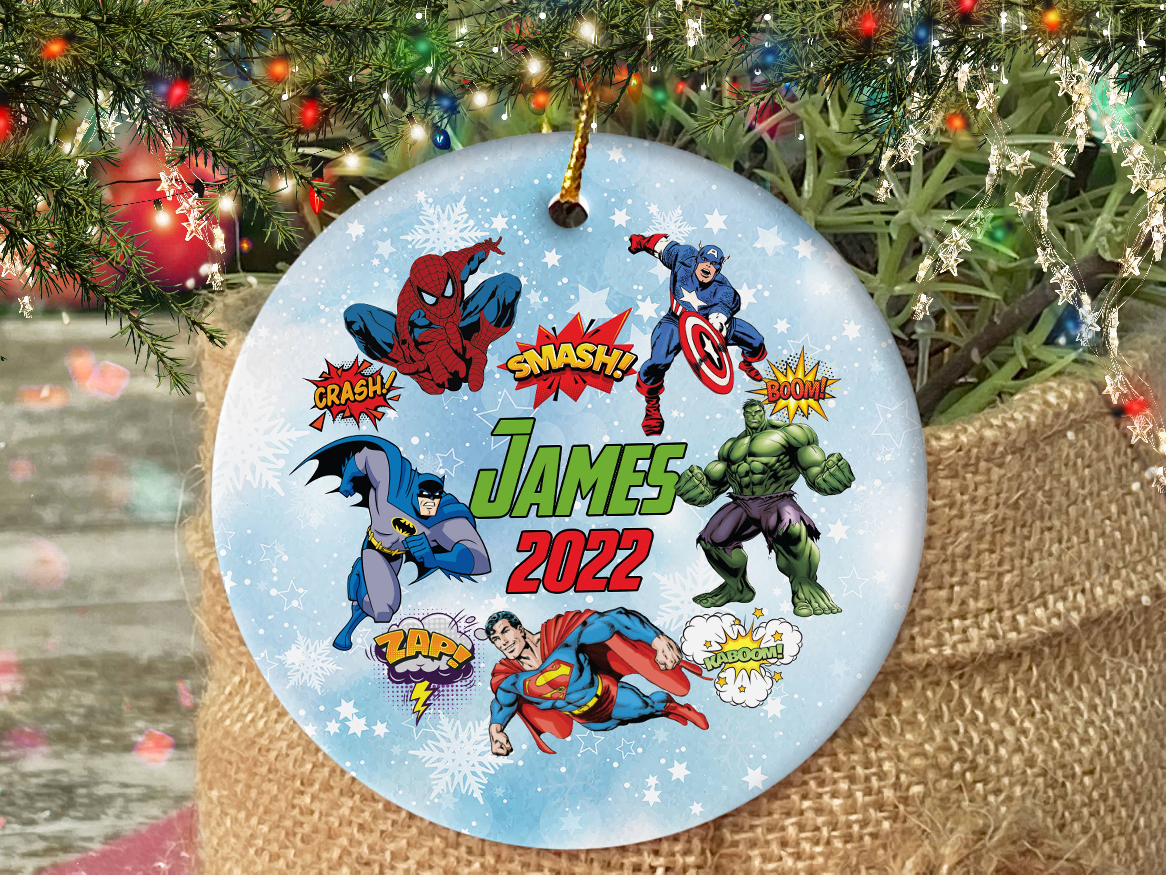 TMLECOM LTD – wholesale Ornament – Personalized Marvel DC Superhero Ornament, Marvel Avengers0