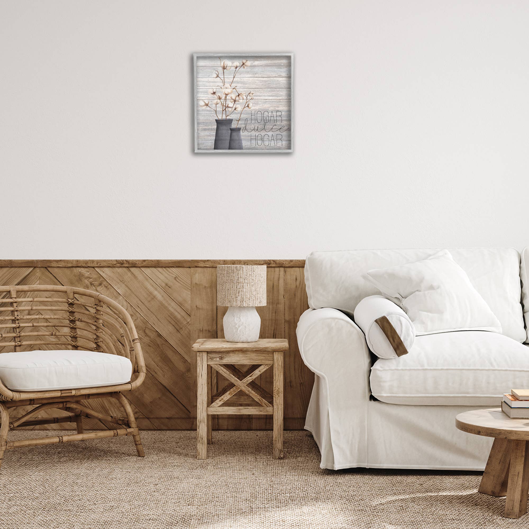 Stupell Industries - Wholesale Wall Decor - Kids & Baby - Hogar Dulce Hogar con Algodón Framed Giclee Art21