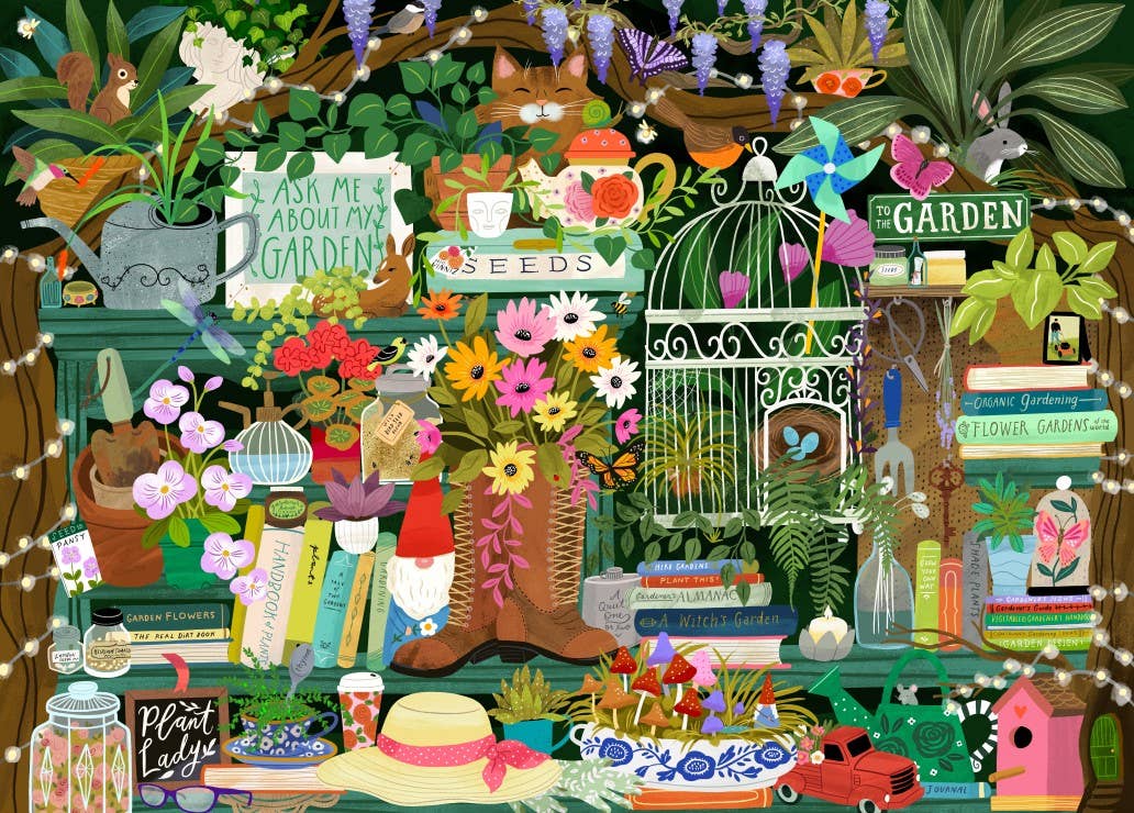 Pieces & Peace - Wholesale Puzzle - Adult - 1500 Piece Puzzle - The Gardener's Library1