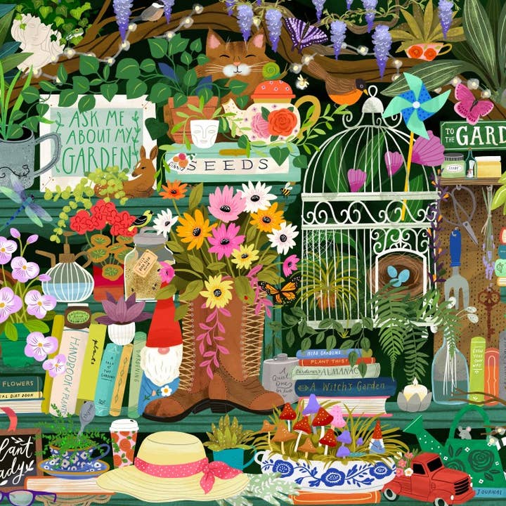 Pieces & Peace - Wholesale Puzzle - Adult - 1500 Piece Puzzle - The Gardener's Library1