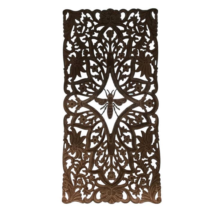 Wilco Home - Wholesale Wall Accent - Queen Bee 3-D Carved Wood Wall Art Panel