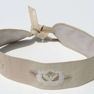 Embroidered Belt - Putty for wholesale by Makers & Providers