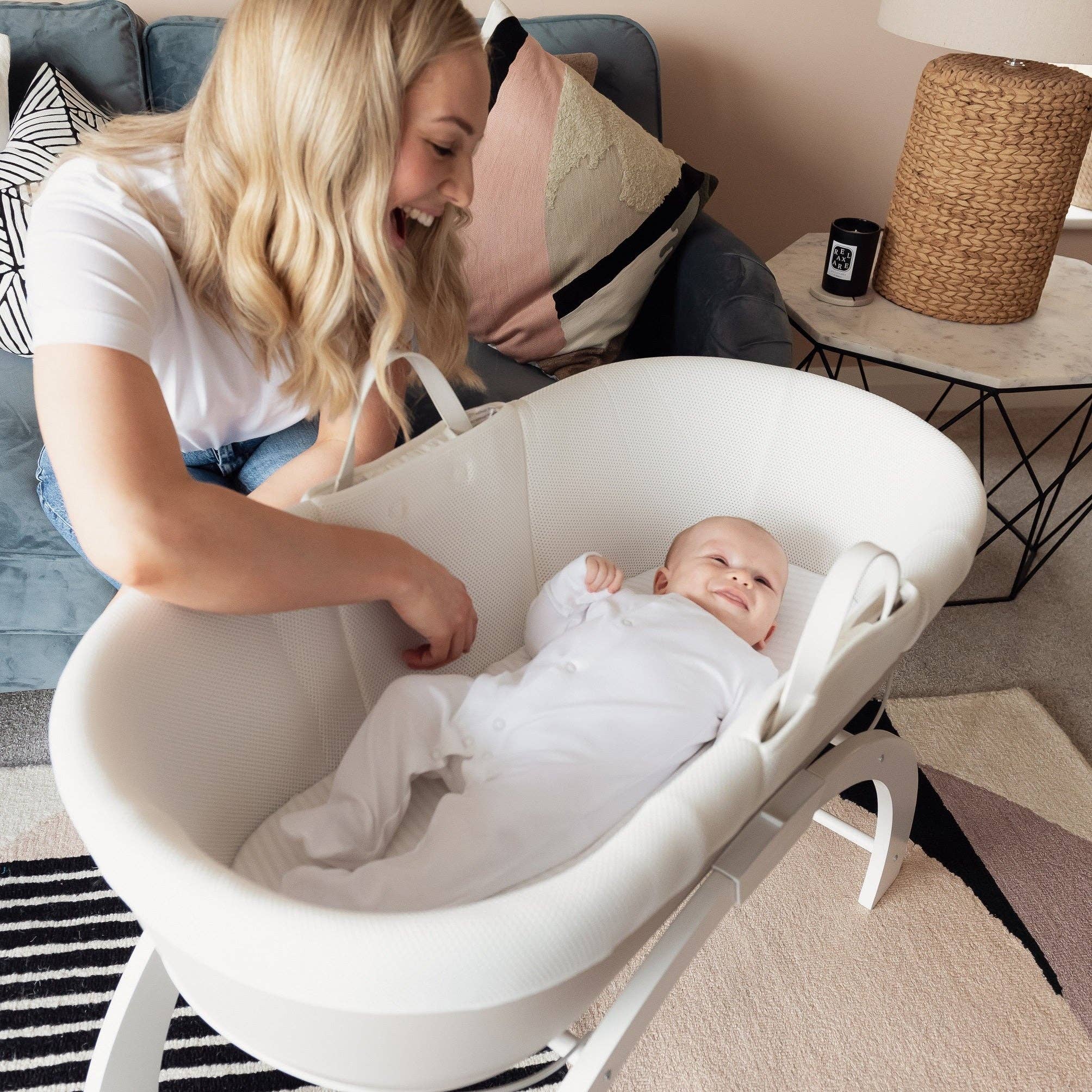 Shnuggle - Vendita all'ingrosso Culla - Neonati - Culla Moses Dreami con supporto3