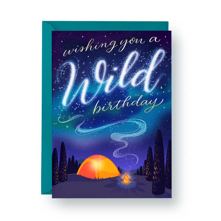 Wishing You a Wild Birthday - A2 Card for wholesale by hey, alissandra
