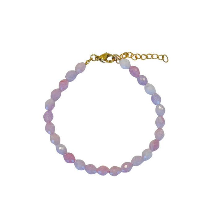 Kunzite Gemstone Bracelet – Gold for wholesale by Saint Clairmont