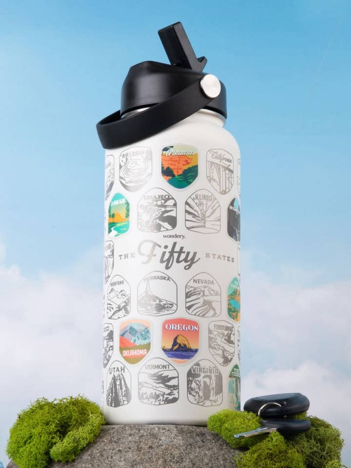 Fifty States Bucket List Bottle - 75% Off! for wholesale by Wondery Outdoors