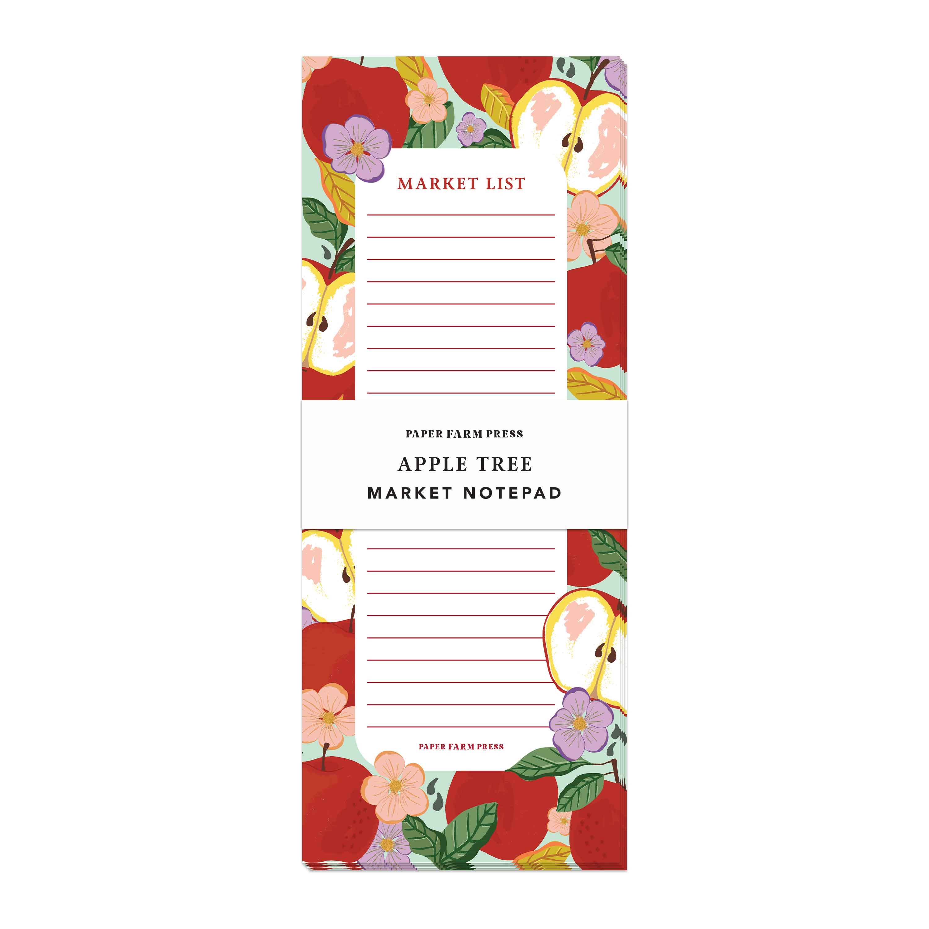 Paper Farm Press - Wholesale Notepad - Apple Tree Market List Notepad2
