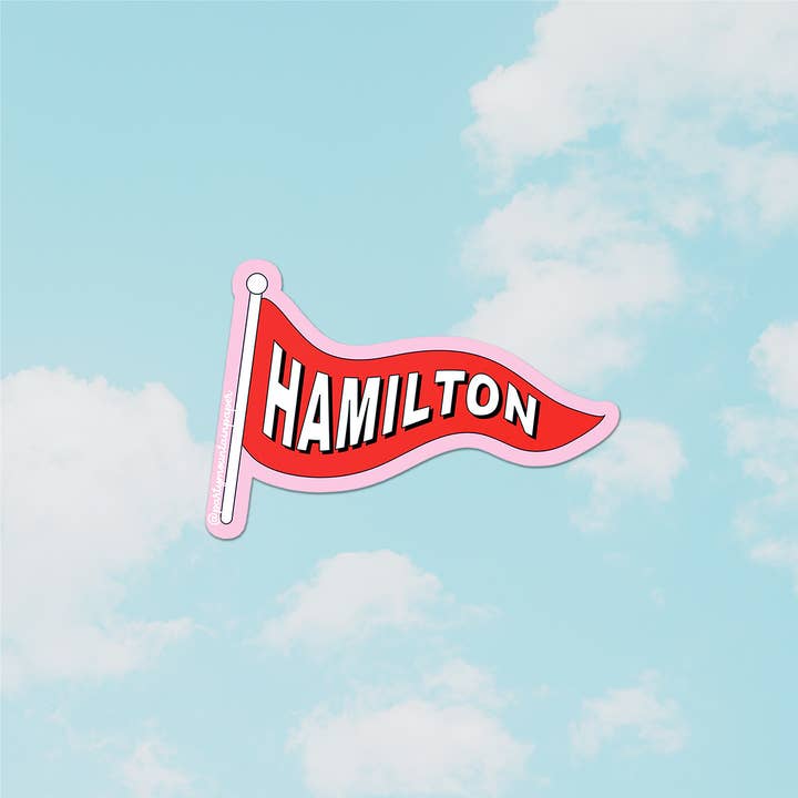Party Mountain Paper co. - Wholesale Phone & Laptop Stickers - Hamilton Flag Sticker | Last Chance