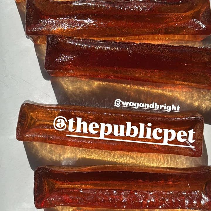 Wag & Bright Supply Co. – Couro/osso para cão - Cão por atacado – Mighty Marrows Mastigáveis Dentais de Colágeno - Bacon - 3 Tamanhos27