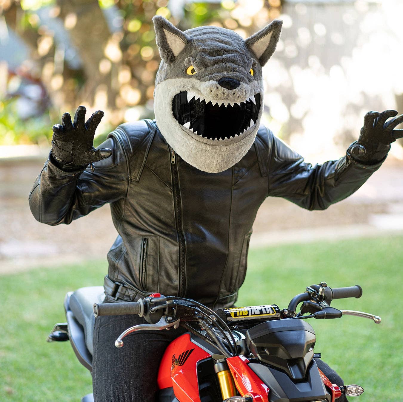 Moto Loot - Wholesale Costume - Unisex - Motorcycle Helmet Cover - Wolf2