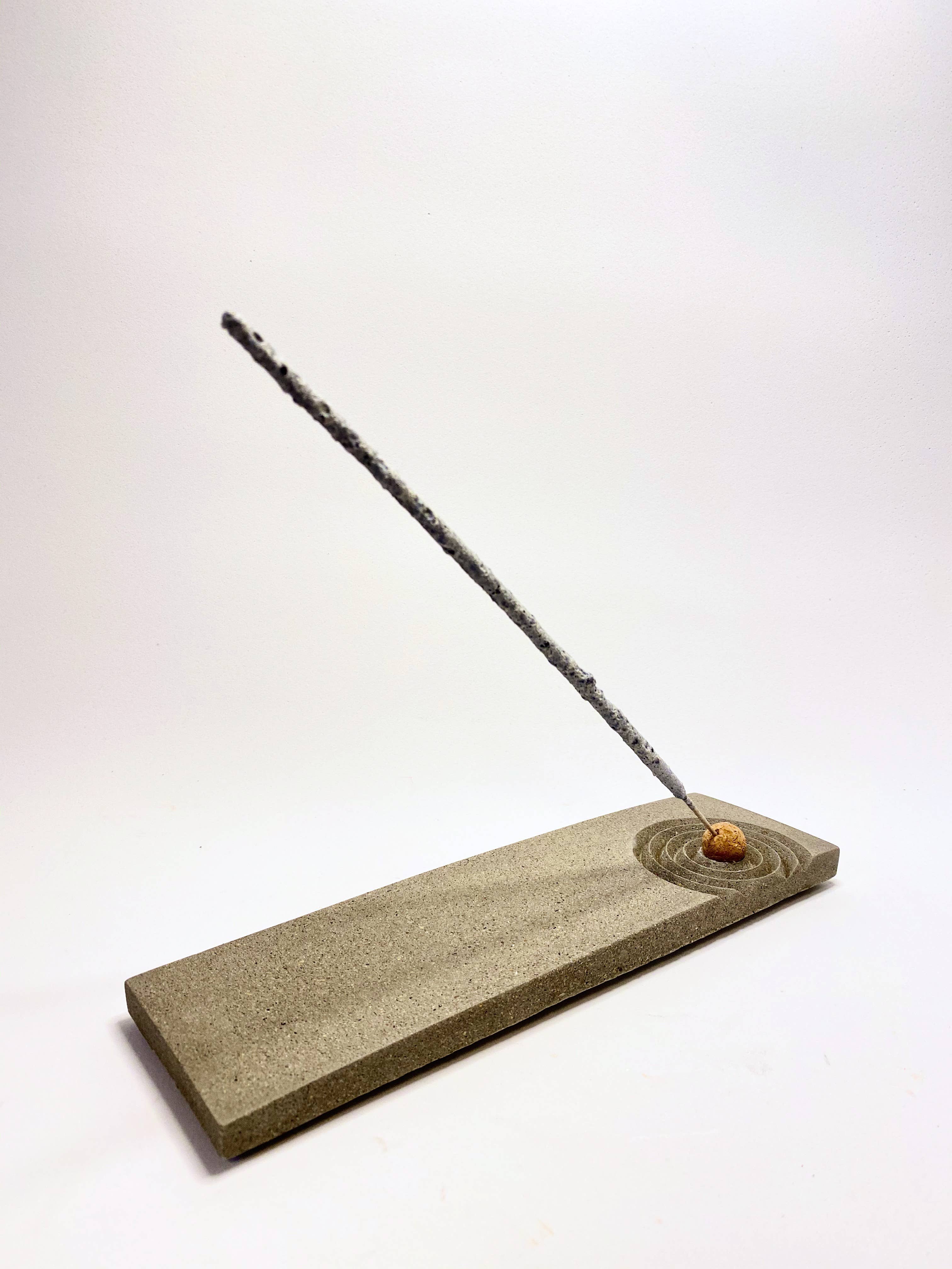 NATURAL BY HAGELSIEB - Wholesale Incense Holder - LONG CONCRETE INCENSE BURNER1