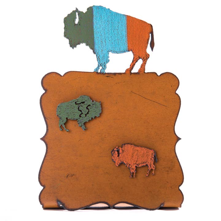 Whimsies - Vendita all'ingrosso Cornice portafoto - Cornice Bufalo Southwestern Desert Western Rodeo Eco3