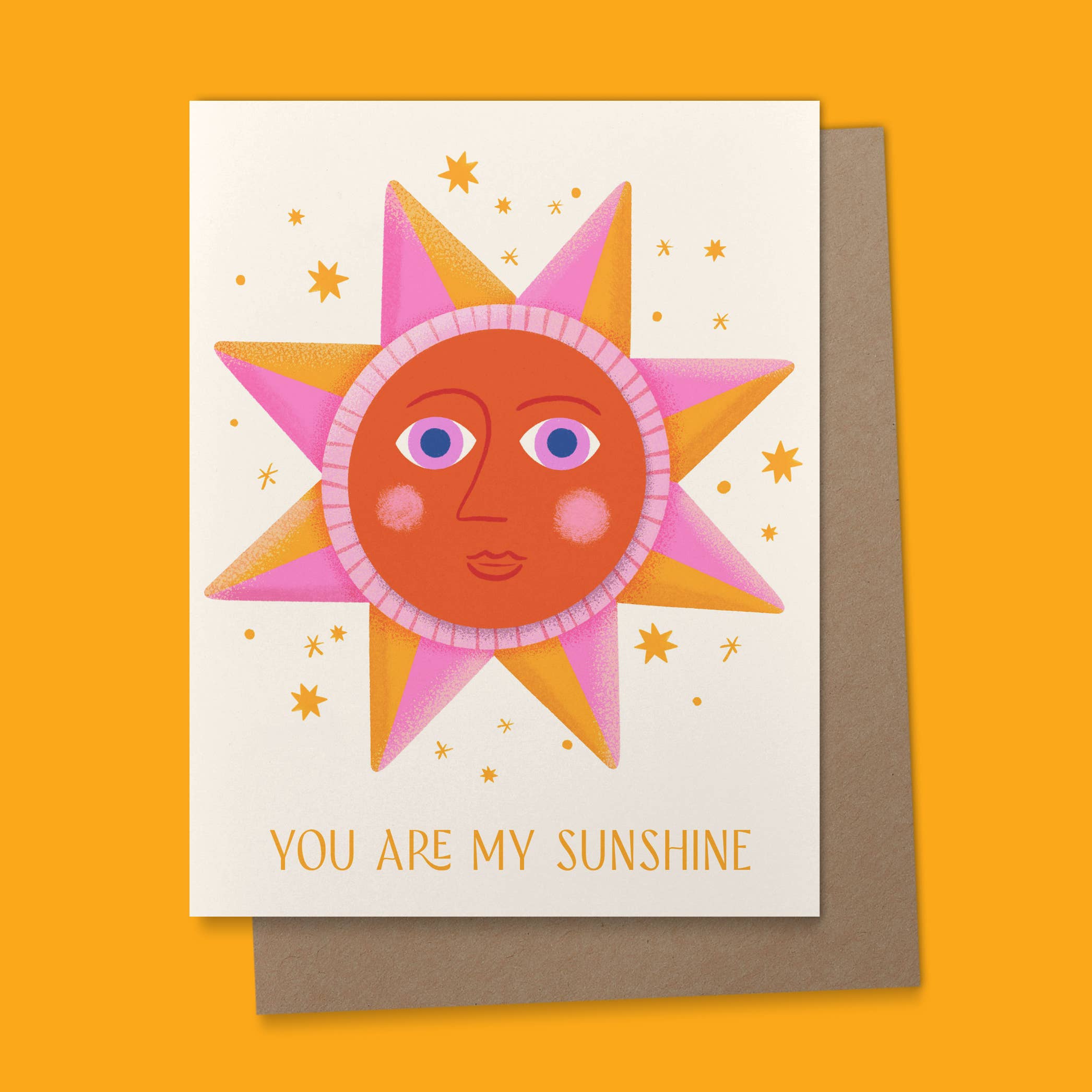 Ana Peake - Wholesale Love Card - You Are My Sunshine Mexican Folk Art Greeting Card1