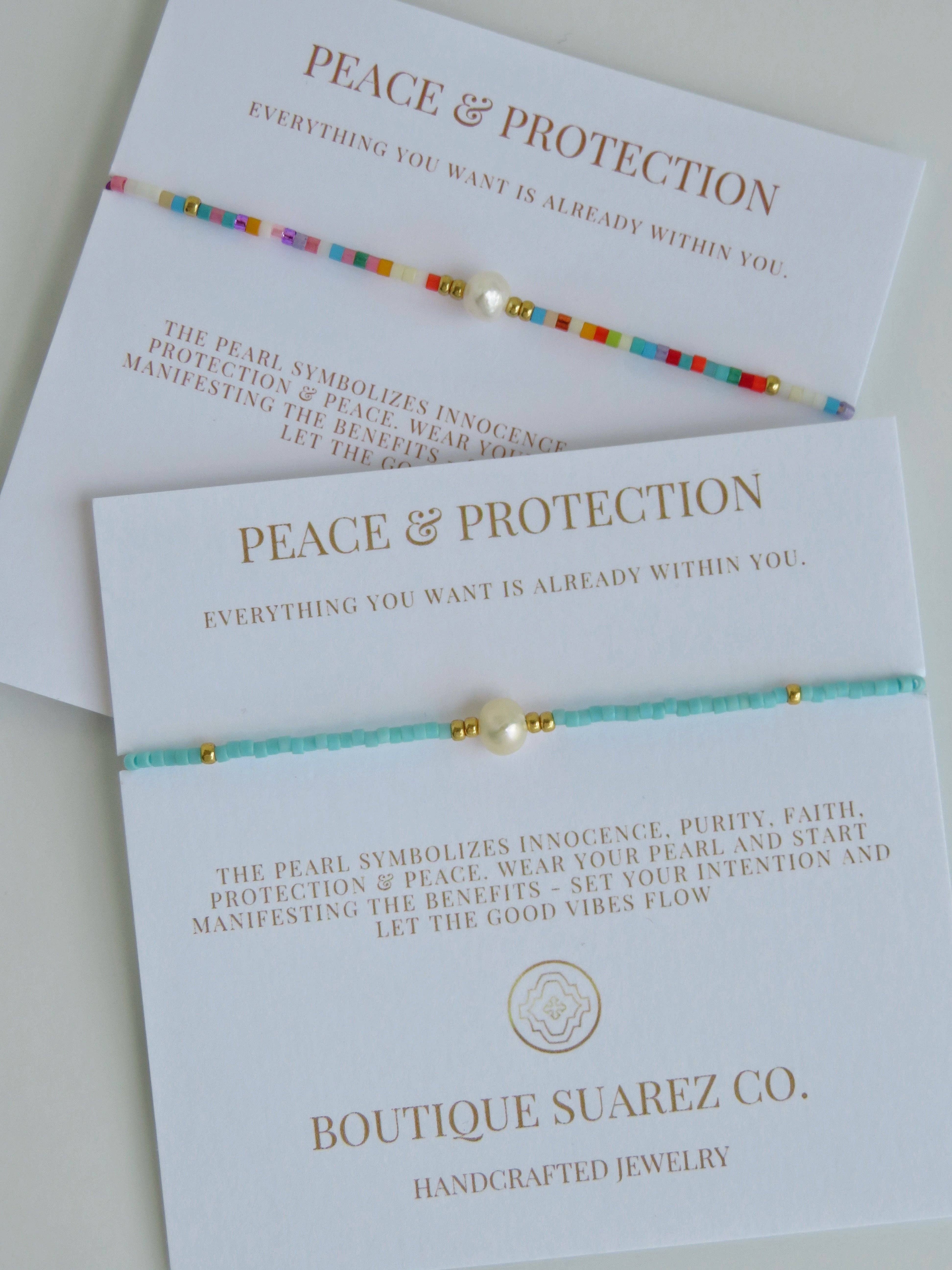 Boutique Suarez Co. - Wholesale Beaded Bracelet - Manifest Peace - Pearl Bracelet47