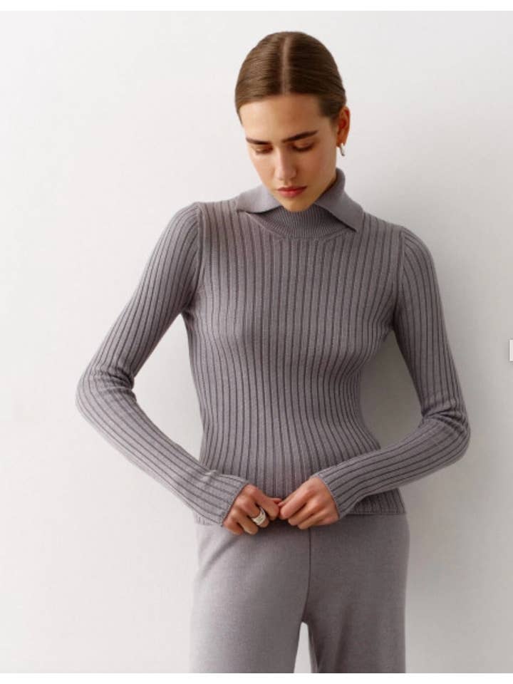 Nenya Fashion Limited - Wholesale Knitted jumper – Women′s - Knitted cotton roll neck jumper2