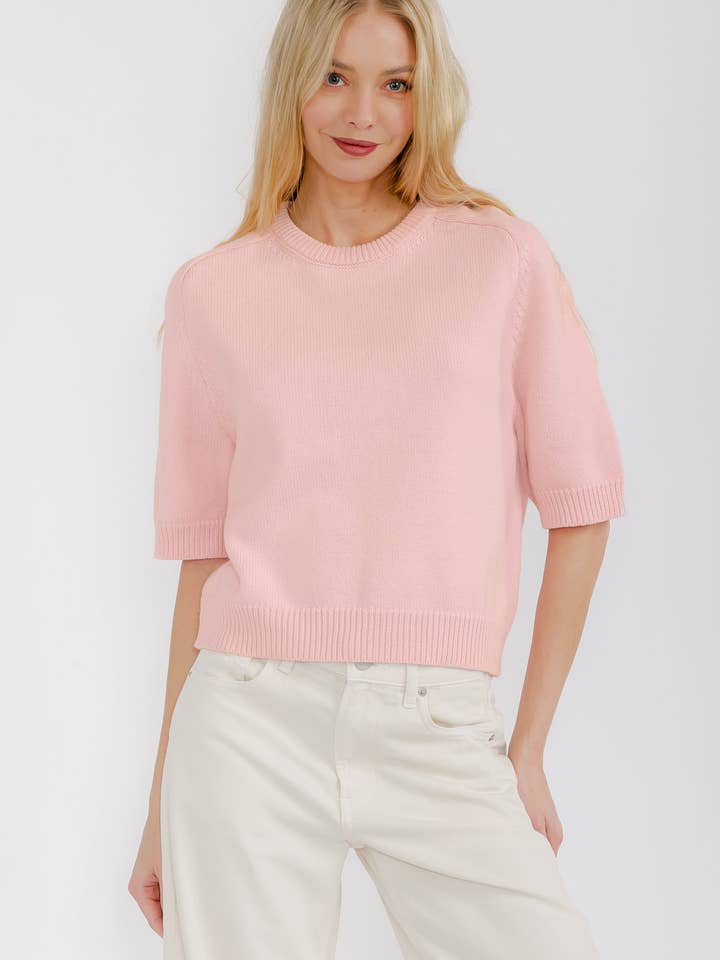 Star Drop – wholesale Knitted jumper – Women′s – SHORT SLEEVE SWEATER TOP (SDW6319)19