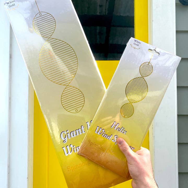 Beauty and the Wind – wholesale Wind spinner – Helix Wind Spinner - White Gold5