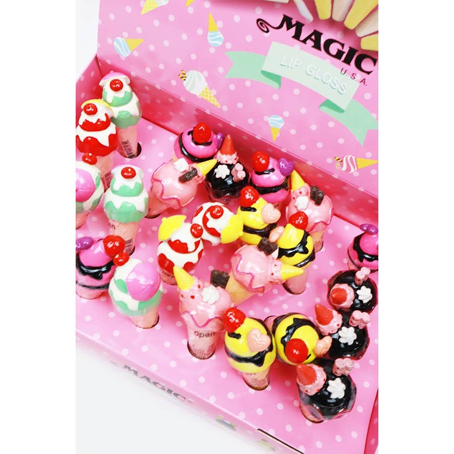MIX COLOR Ice Cream Sweet Lip Gloss for wholesale on Faire7
