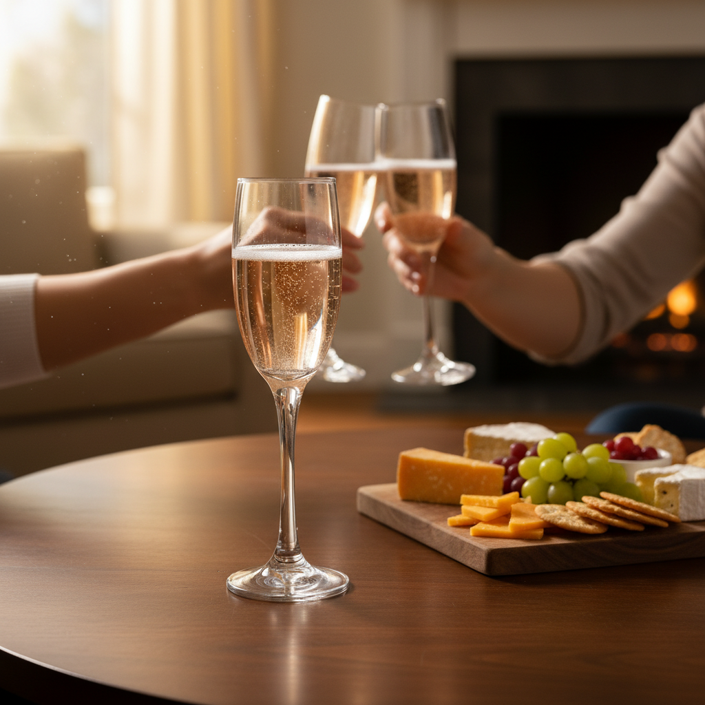 Kadra Kitchenware - Vente Flûtes de champagne - Flûte à champagne Nadir - Barone, 6,5 oz1