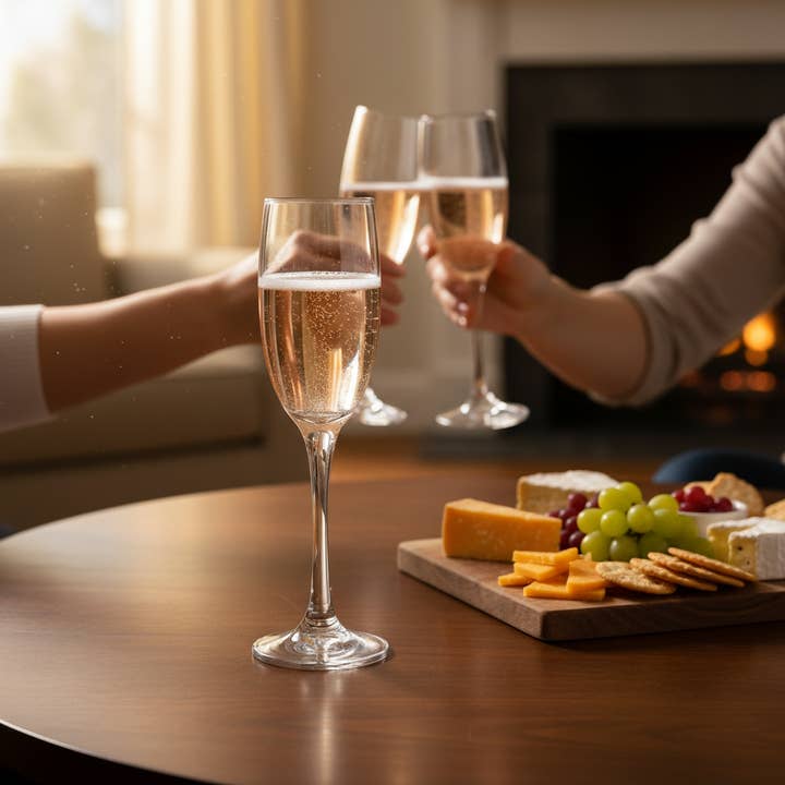 Kadra Kitchenware - Vente Flûtes de champagne - Flûte à champagne Nadir - Barone, 6,5 oz1