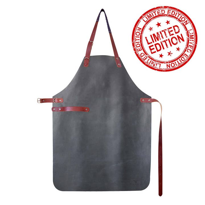 Yako&Co Leather Apron - Limited Series Indigo for wholesale by Yako&Co