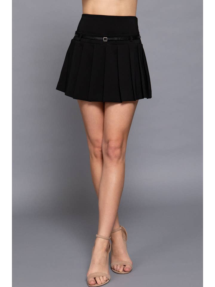 Active Basic | Active USA – Engroshandel Nederdel - Dame – Miniskjørt med mellemtalje med bælte og undershorts15