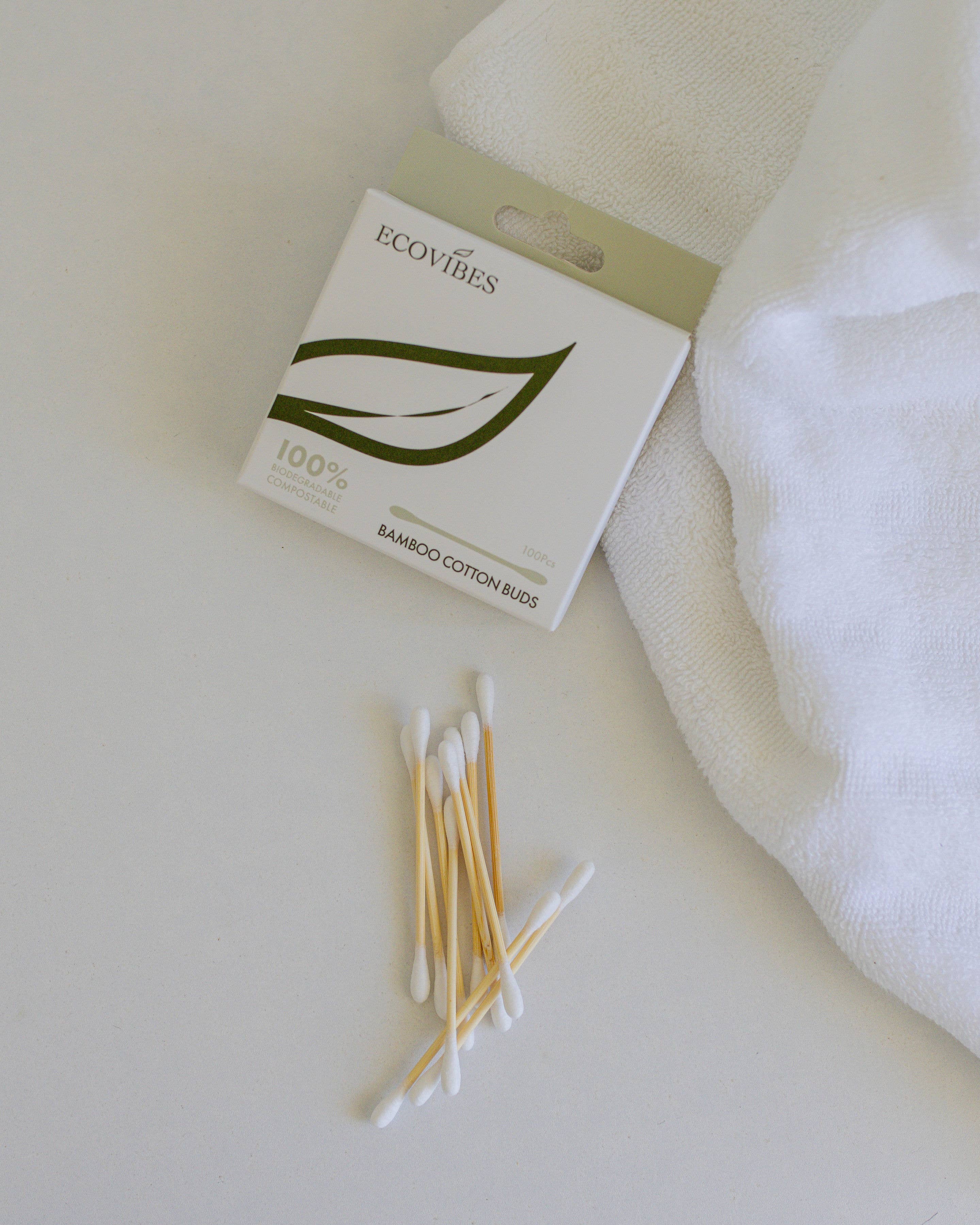 Ecovibes Australia - Wholesale Cotton Swab/Q-Tip - Bamboo Cotton Ear Swabs6