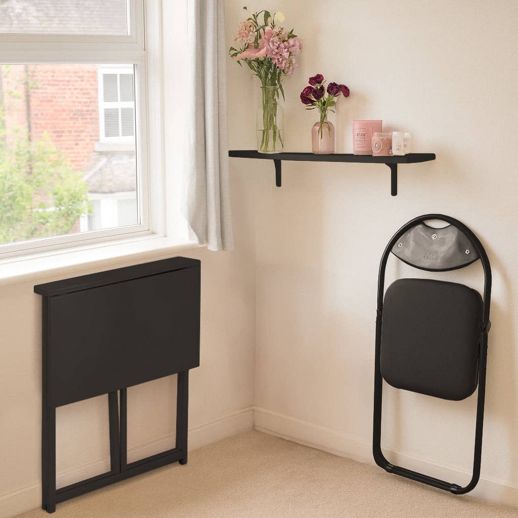 Rinkit Ltd – wholesale Desk set – Harbour Housewares Folding Space Saver Desk - Black3